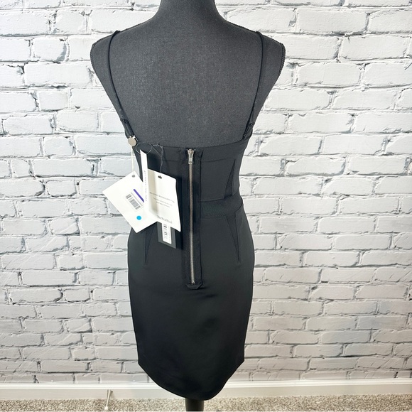 Alexander Wang Corset Bustier Mini Dress NWT Size 2 Black Bodycon Cocktail Party - Picture 3 of 13